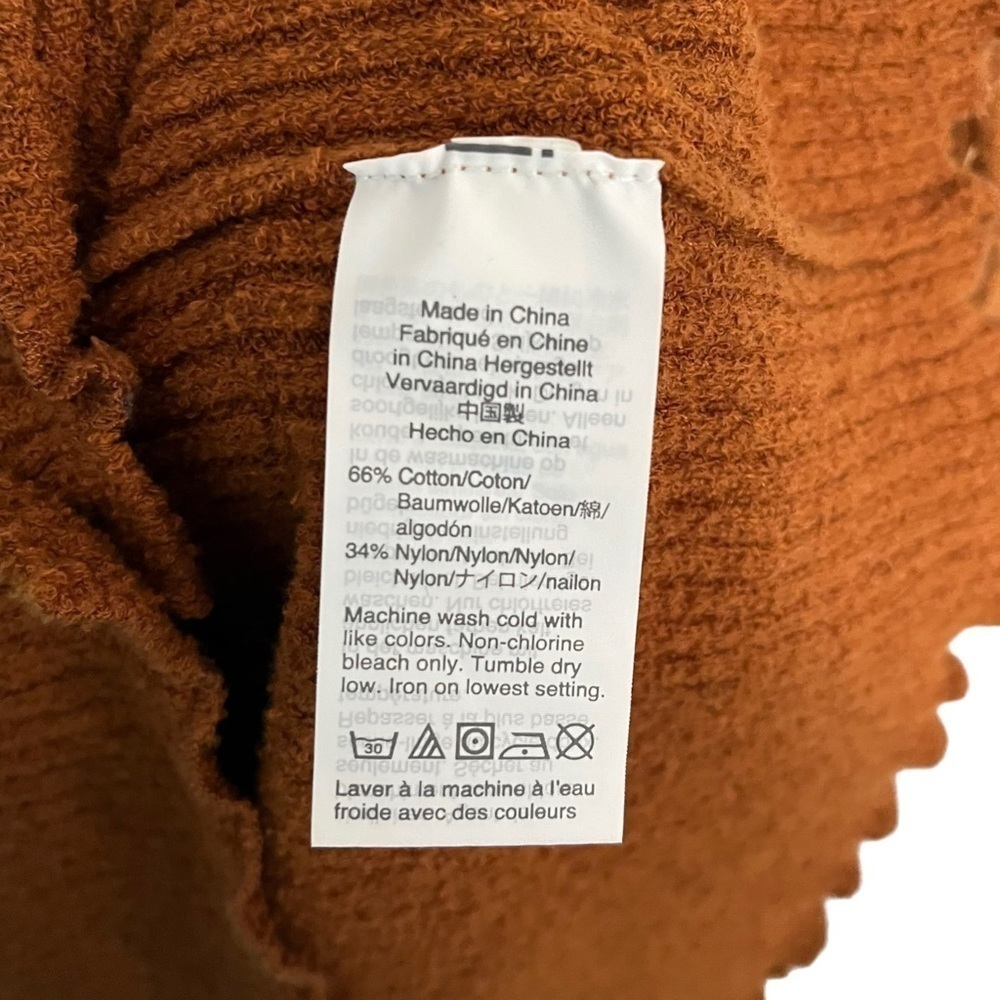 Madewell Rust Ribbed Button-Front Tank Top - Picture 8 of 9